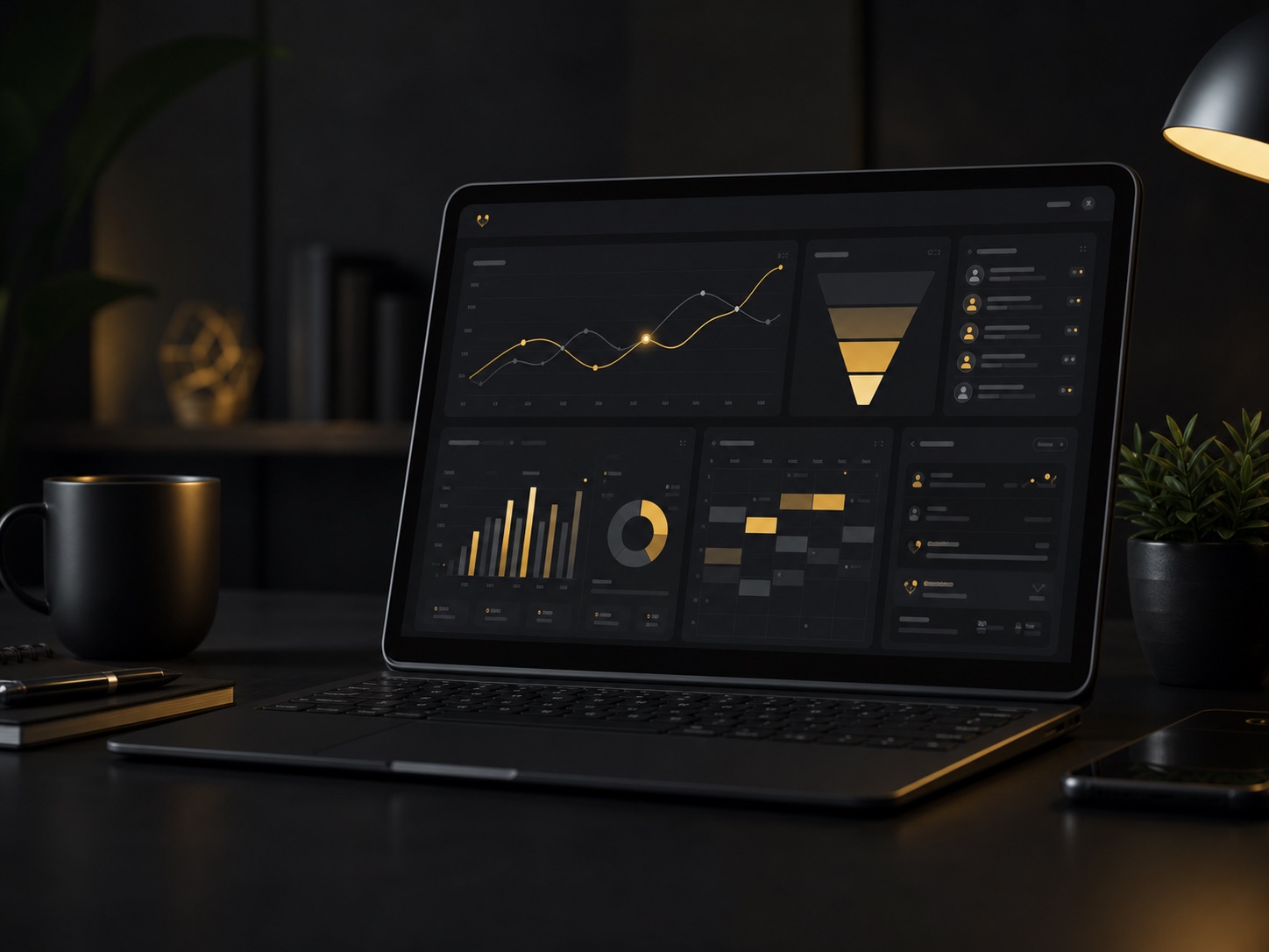 Dashboard de campañas, leads y analítica para marketing digital estratégico